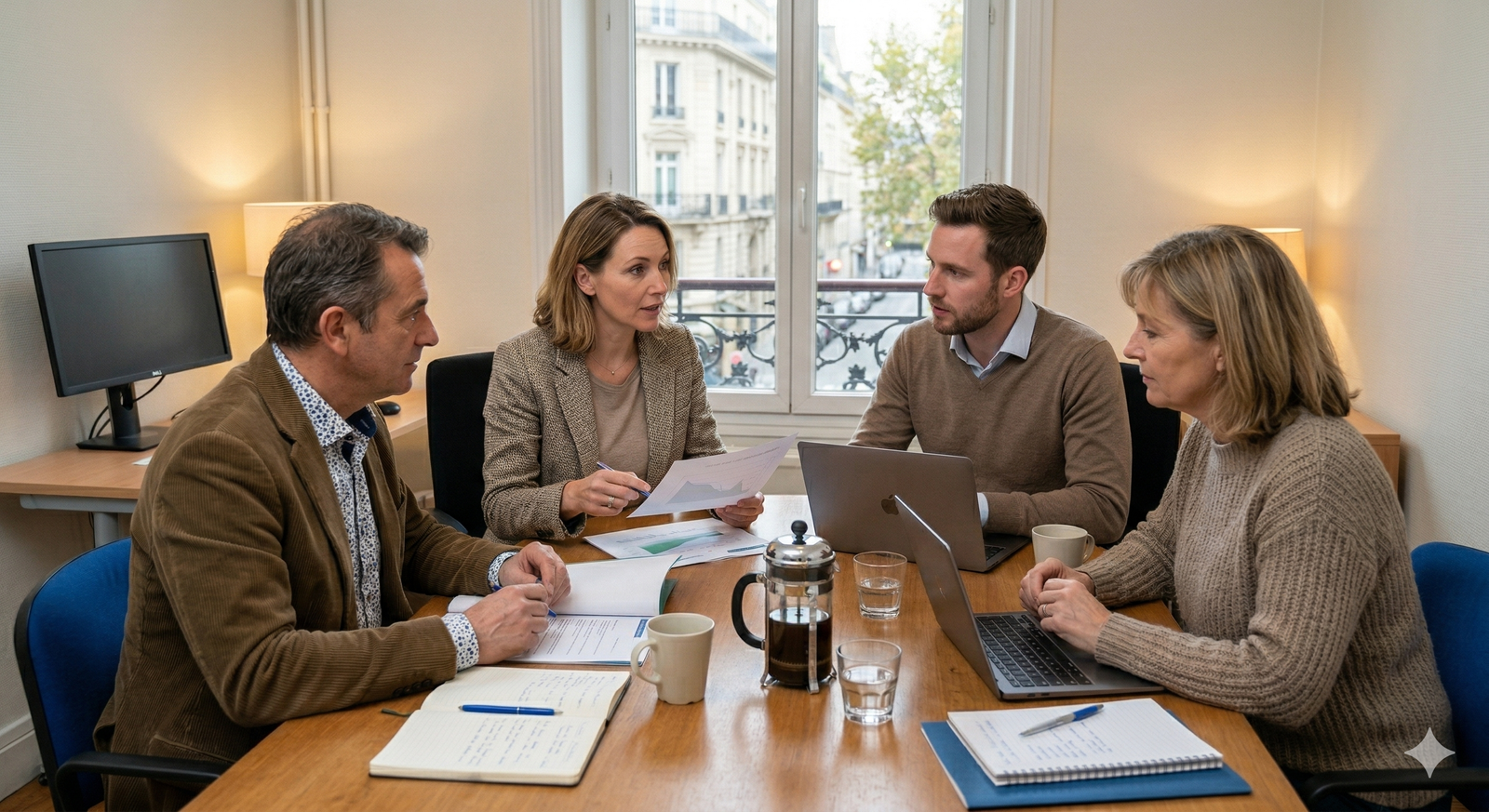 Session de travail RSE avec un client PME